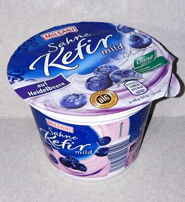 Sahne-Kefir mild auf Heidelbeere