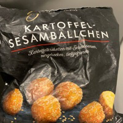 Kartoffel-Sesambällchen front packaging