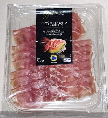 Jamón Serrano Hauchfein front packaging