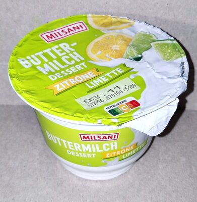 Buttermilch-Dessert - Zitrone-Limette