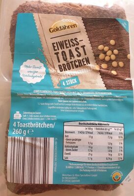 Toast-Brötchen Protein