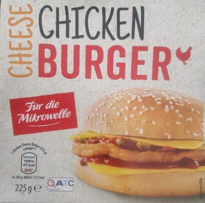 Cheese Chicken Burger front packaging