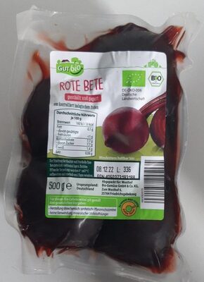Rote Bete front packaging