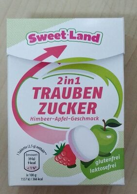 Traubenzucker Himbeer-Apfel-Geschmack front packaging