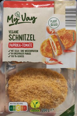 Vegane Schnitzel Paprika-Tomate