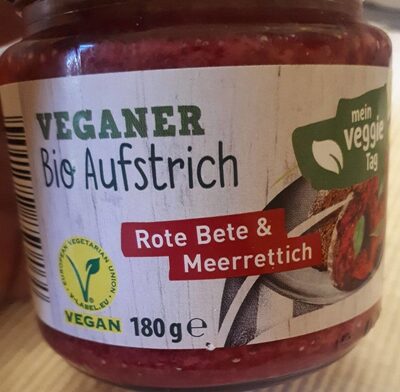 Veganer Bio Aufstrich Rote Beete &Meerrettich front packaging