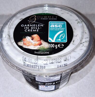 Garnelen in Dillcreme