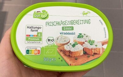 Frischkäsezubereitung