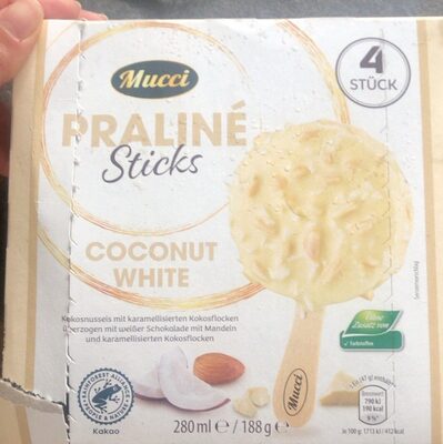 Pralinè Sticks Kokos weiß
