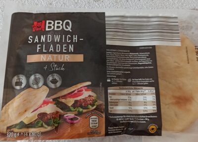 Sandwich-fladen natur