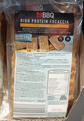 High proteine focaccia