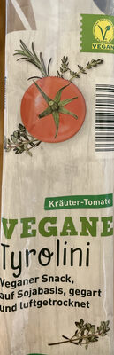 Vegane Tyrolini Kräuter-Tomate front packaging