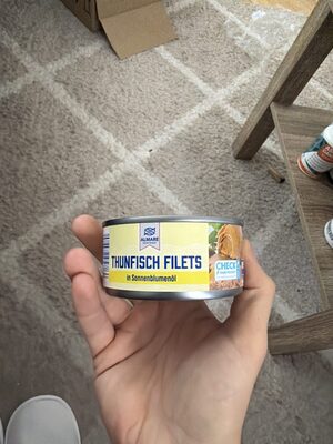 Thunfisch Filets in Sonnenblumenöl front packaging