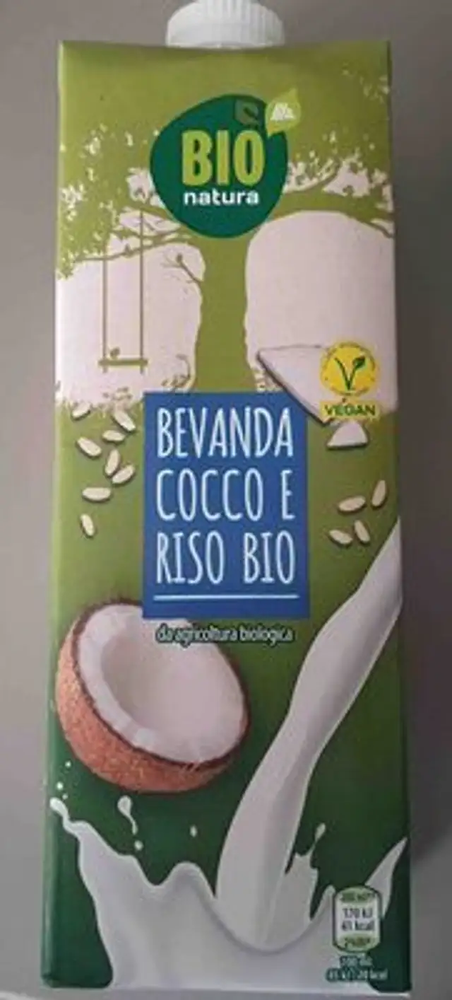Bevanda Cocco e Riso Bio front packaging