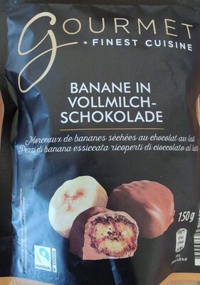 Banane in Vollmilchschokolade front packaging