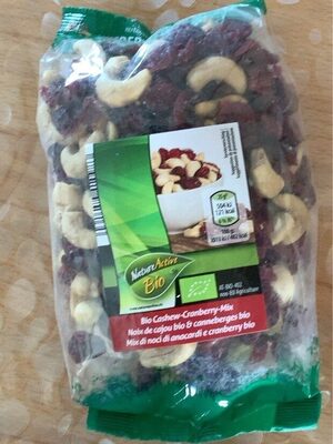 Noix de cajou bio et canneberges vio