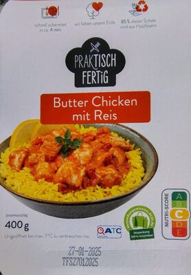 Butter chicken mit reis