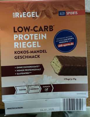 Low-Carb Proteinriegel Kokos-Mandel-Geschmack