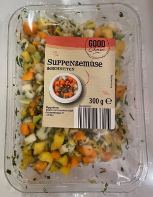 Suppengemüse geschnitten