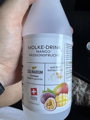 Molke-Drink Mango-Passionsfrucht front packaging