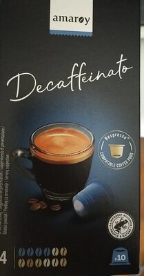 Caffè in capsule decaffeinato front packaging