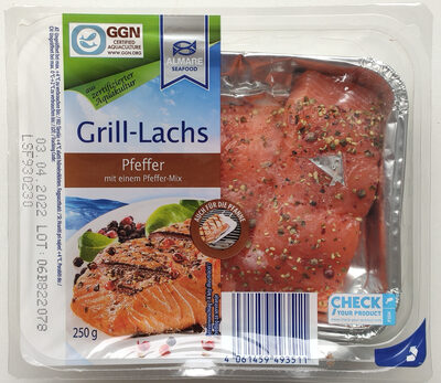 Grill lazac, borsos front packaging