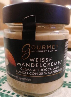 Weisser mandelcreme