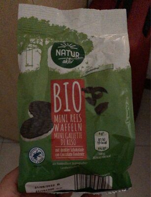 BIO mini Reiswaffeln mit dunkler Schokolade