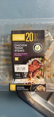 Chicken Thigh Steaks Butter Chicken Flavour