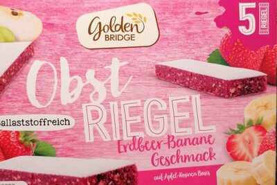 Obstriegel - Erdbeer-Banane-Geschmack front packaging