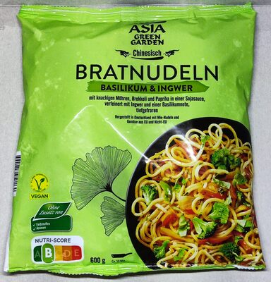 Bratnudeln - Basilikum & Ingwer