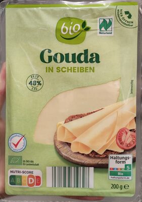 Bio-Gouda in Scheiben