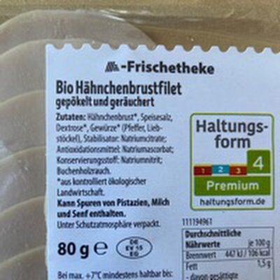 Bio-Hähnchenbrustfilet front packaging