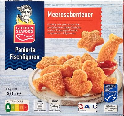 Panierte Fischfiguren - Meeresabenteuer