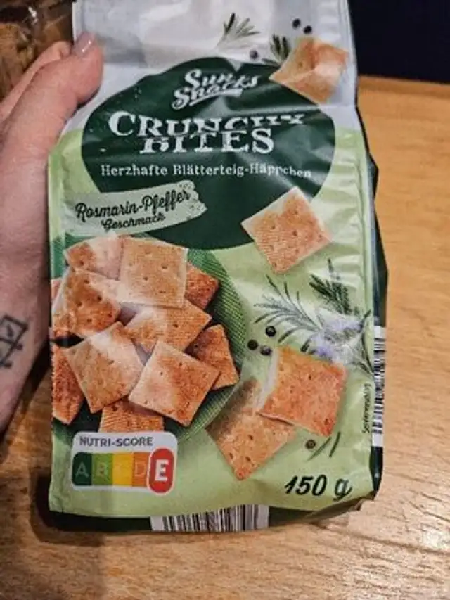 Crunchy Bites - Rosmarin-Pfeffer-Geschmack front packaging