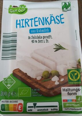 ALDI GUT BIO Hirtenkäse aus Kuhmilch 200g € 1kg €
