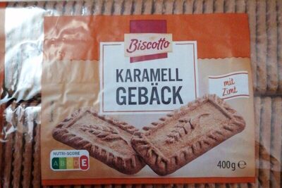 karamell gebäck front packaging
