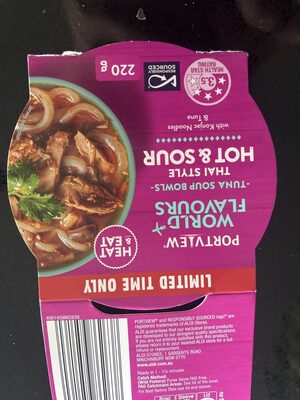 Tuna soup bowl Hot And Sour