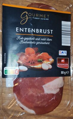 Entenbrust, gepökelt & geräuchert