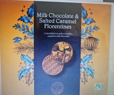 Milk chocolate & salted carmel Florentines