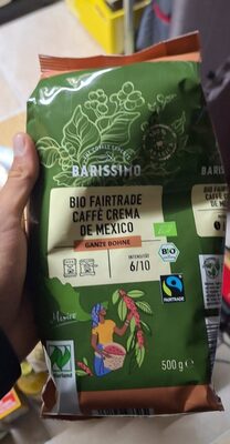 Caffè Crema de Mexico ganze Bohne Bio-Fairtrade