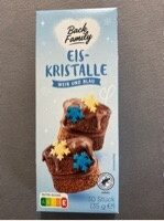 Eiskristalle, weiß und blau