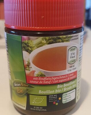 Bouillon bio saveur boeuf front packaging