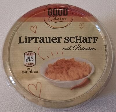 Liptauer scharf mit Brimsen