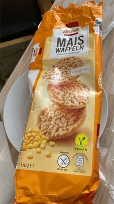 Maiswaffeln mit Meersalz front packaging