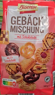 Gebäckmischung mit Schokolade front packaging