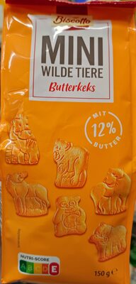 Mini-Butterkeks Wilde Tiere
