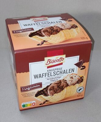 Knusprige Waffelschalen
