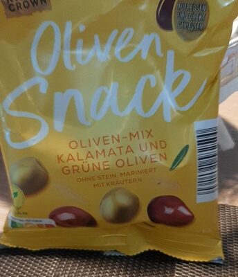 Oliven-Snack - Kalamata und grüne Oliven mit Kräutern