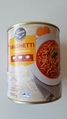 Spaghetti in Bolognesesauce front packaging